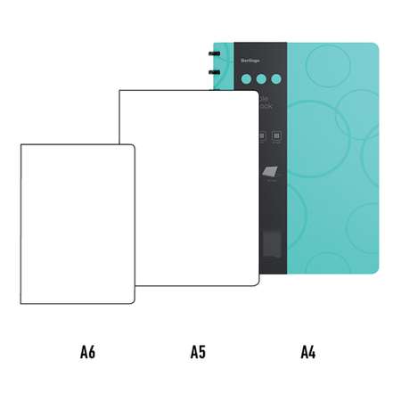 Бизнес-тетрадь Berlingo Eclipse с заменой блока 80г/м2 пластиковая обложка линейка-закладка бирюзовая