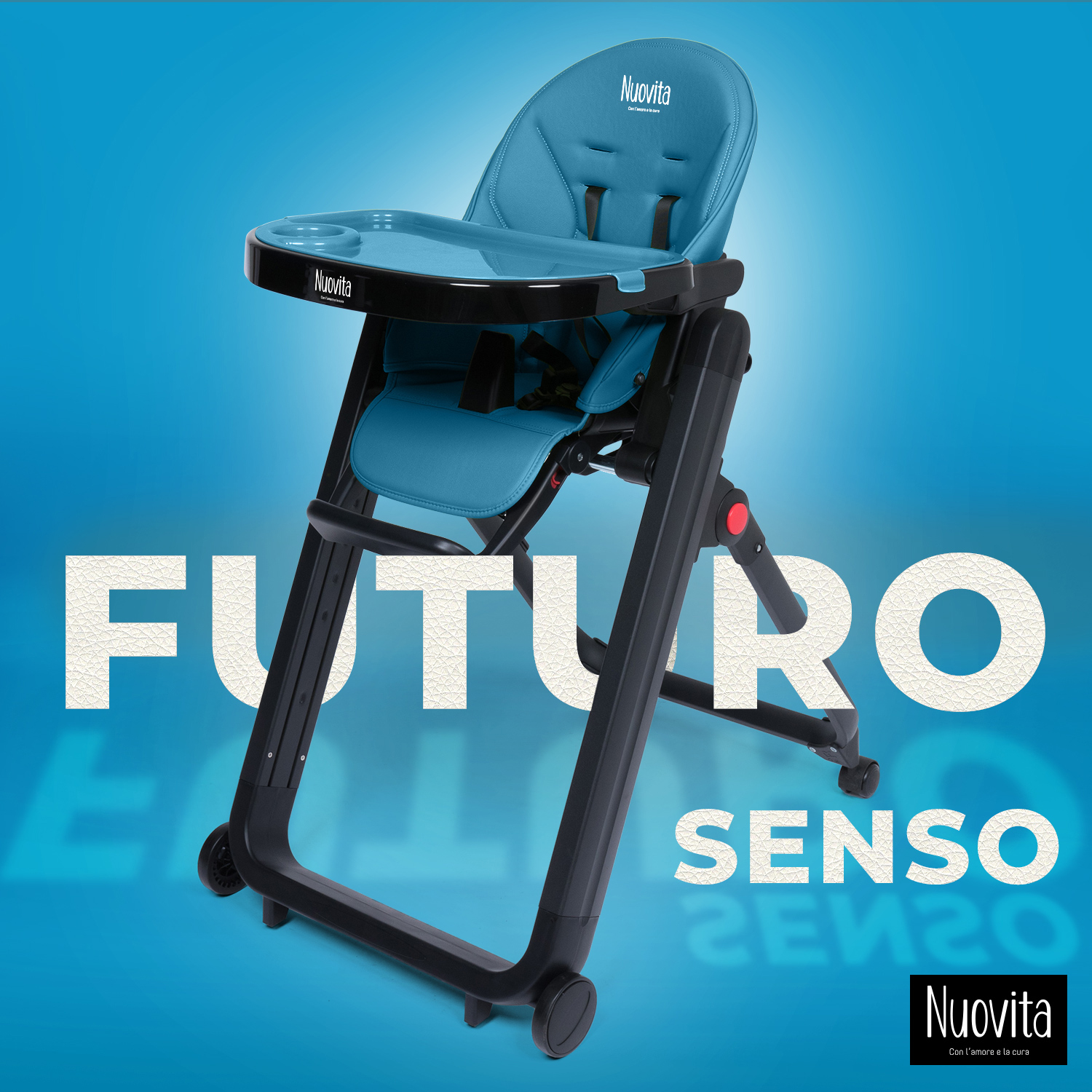 Стульчик для кормления Nuovita Futuro Senso Nero Морской