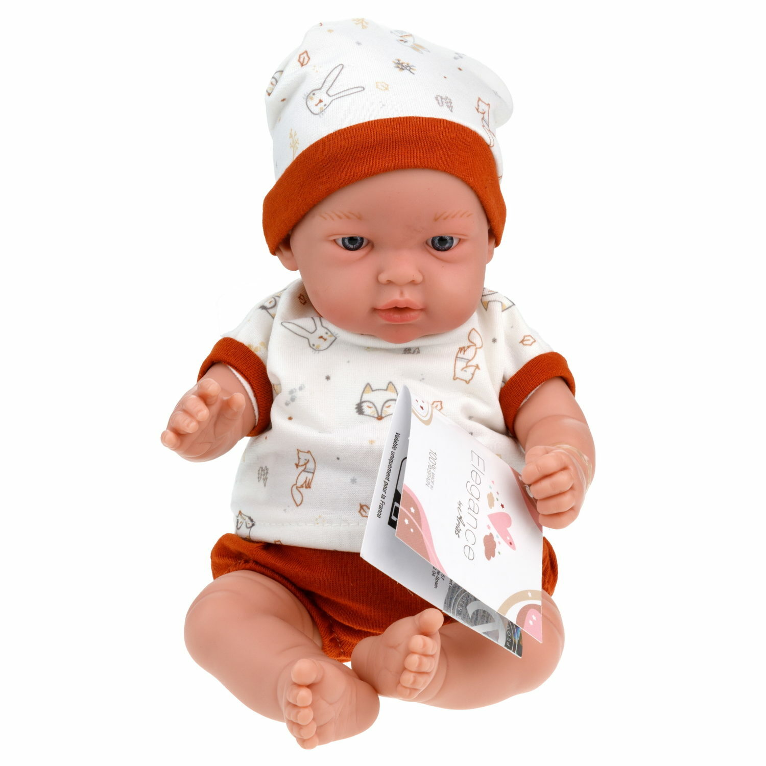 Кукла Arias Elegance Indi мягкая красный 28 см Т22911-3 - фото 1