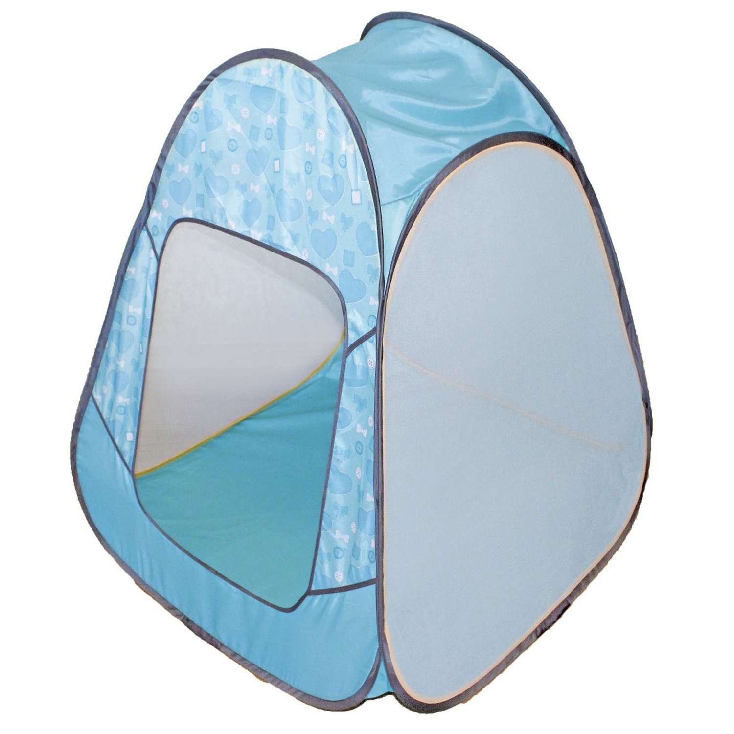 Палатка Zabiaka детская игровая «Радужный домик» 80 × 55 × 40 см Принт «Пуговицы на голубом» - фото 1