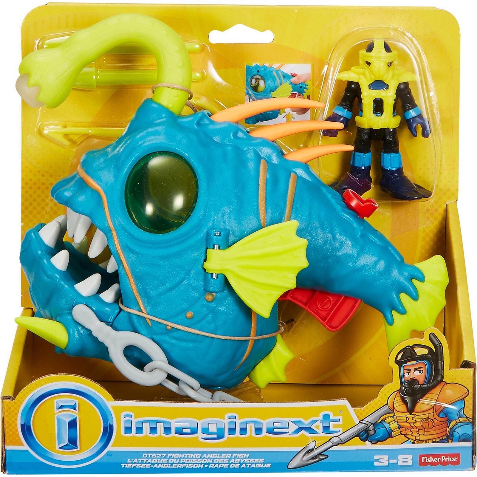 Набор игровой IMAGINEXT Fisher-Price Океан Борьба с Морским Чертом DTB27  купить по цене 29 ₽ в интернет-магазине Детский мир