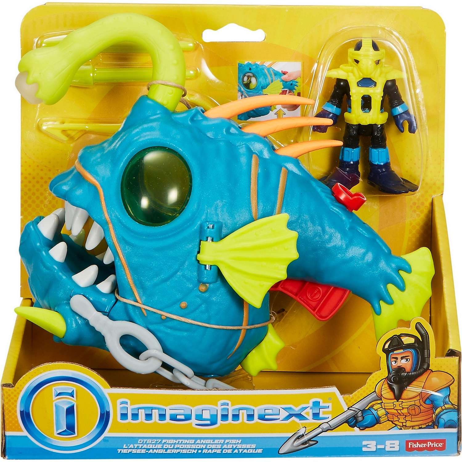 Набор игровой IMAGINEXT Fisher-Price Океан Борьба с Морским Чертом DTB27 DFX95 - фото 2