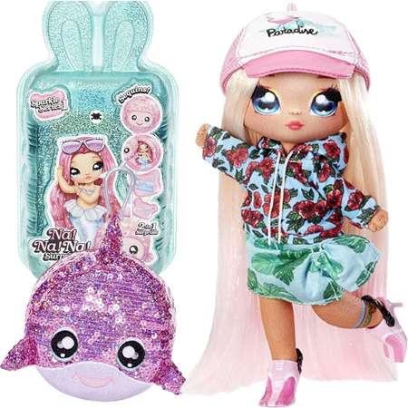 Игровой набор с куклой Na! Na! Na! Surprise Sparkle 1 серия Krysta Splash дельфин 573760