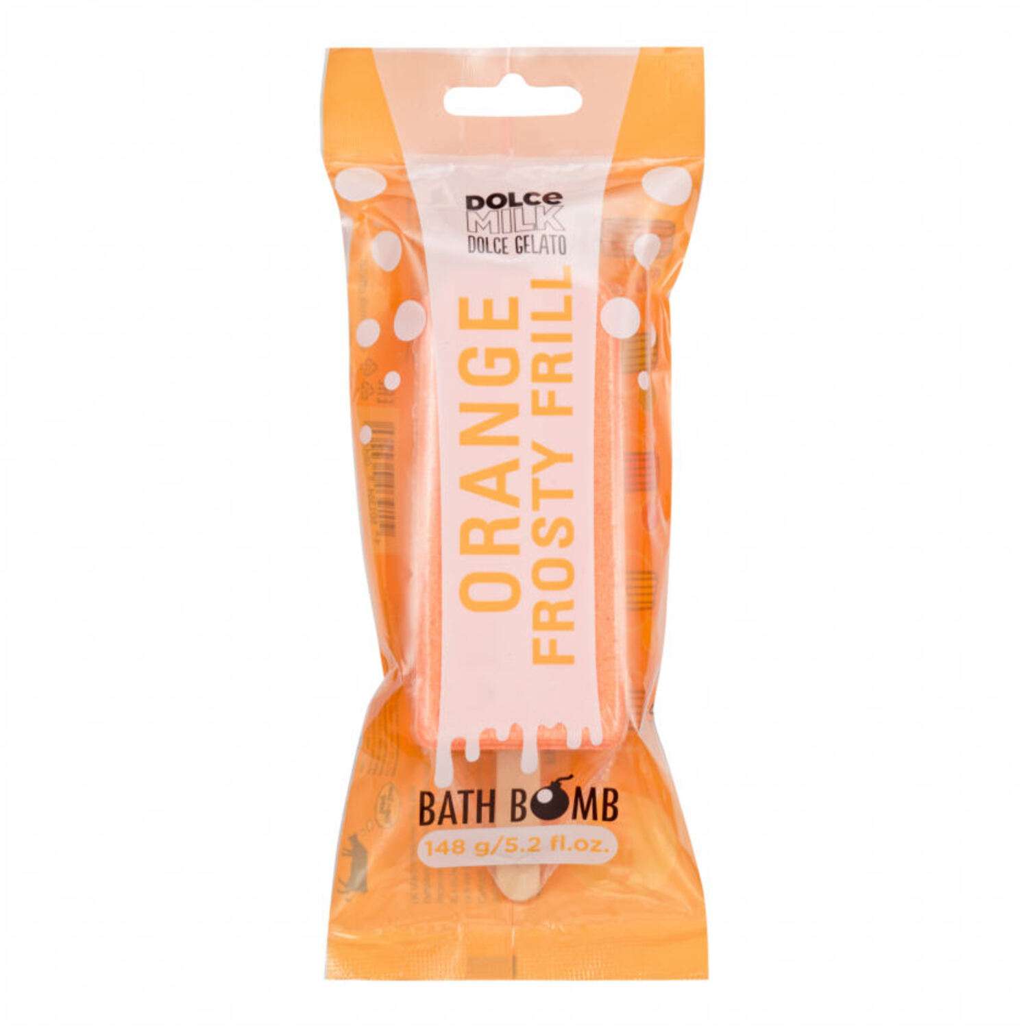 Соль для ванны Dolce milk Бурлящее эскимо Orange 148г CLOR49098 - фото 1