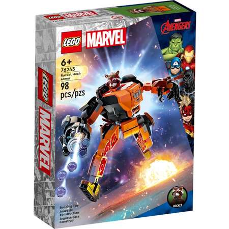 Конструктор LEGO MARVEL 76243 LEGO Реактивный Енот Ракета робот
