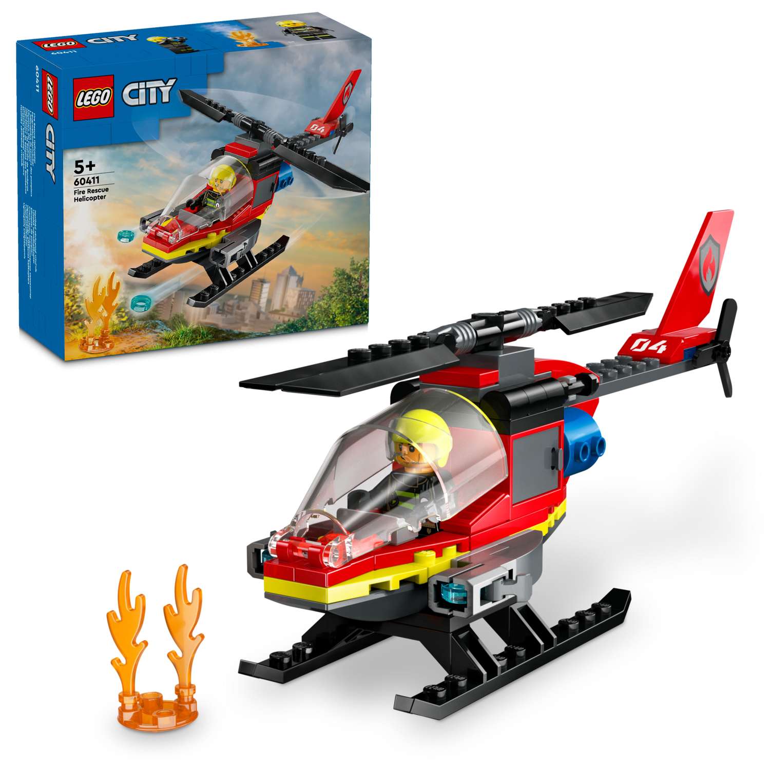 Конструктор LEGO City Пожарно-спасательный вертолет 60411 - фото 1