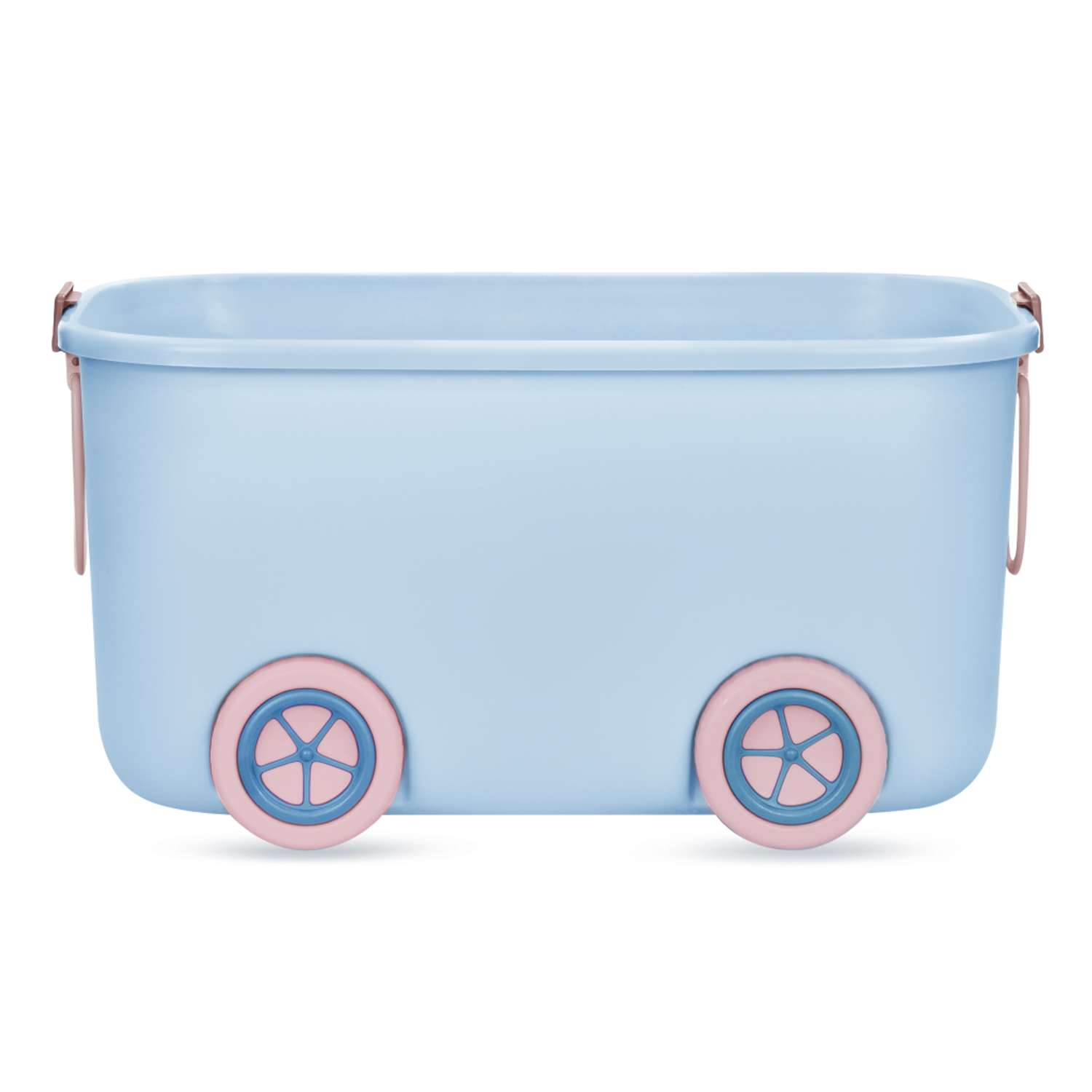 Ящик для хранения игрушек Solmax контейнер на колесиках 54х41.5х38 см голубой - фото 9