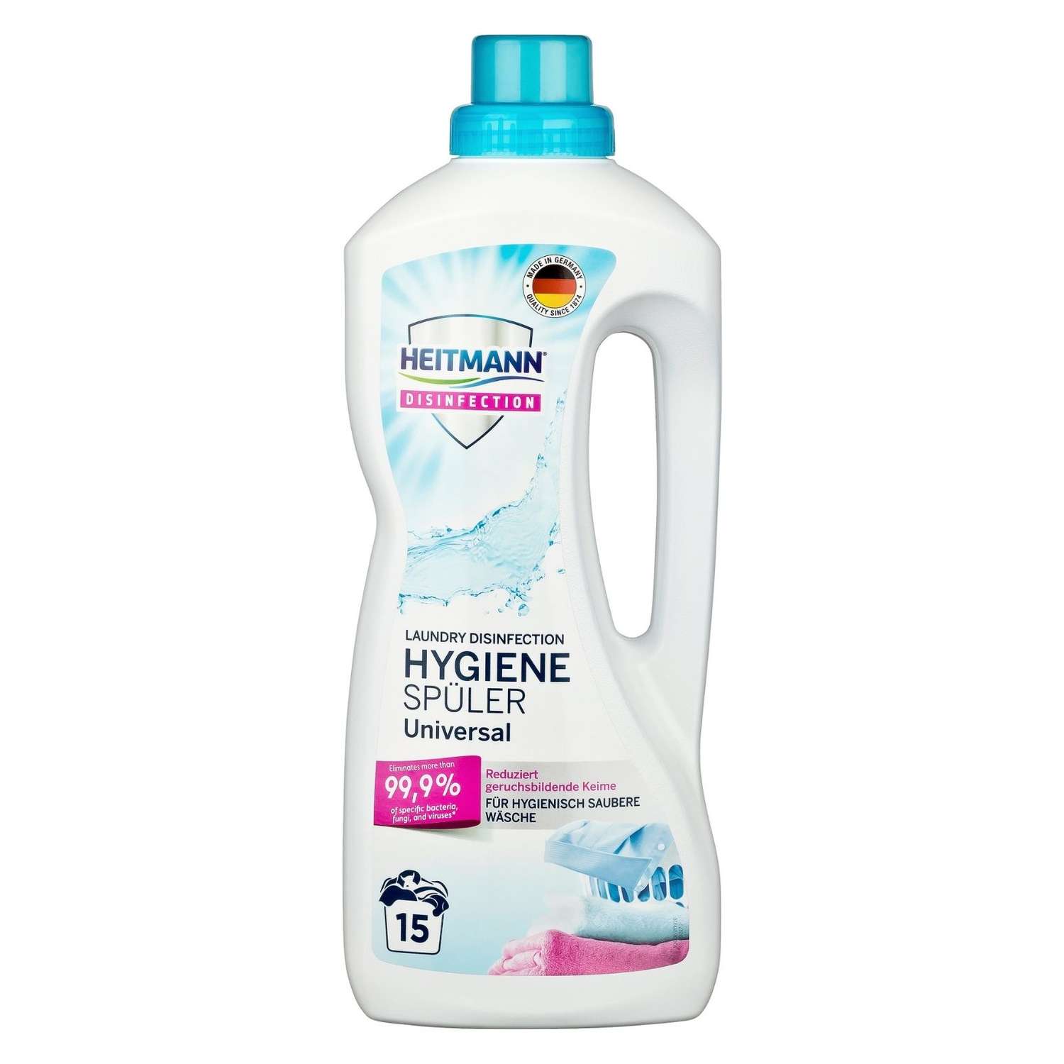 Ополаскиватель Heitmann Universal Hygiene Spuler для белья гигиенический антибактериальный 1.25 л - фото 1