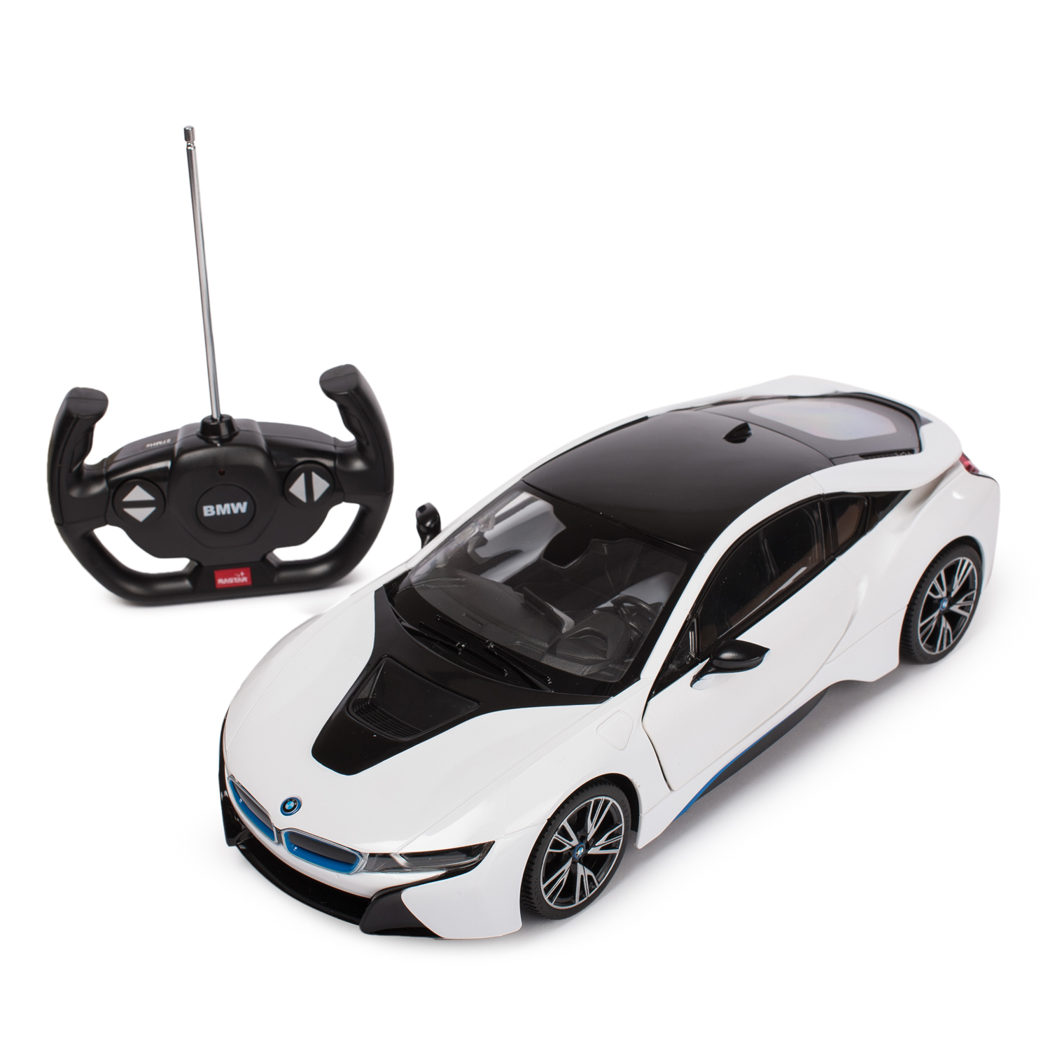 Машинка на радиоуправлении Rastar BMW i8 USB 1:14 Белая купить по цене 1499  ₽ в интернет-магазине Детский мир