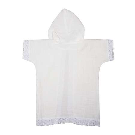 Рубашечка крестильная BabyEdel с капюшоном 15505
