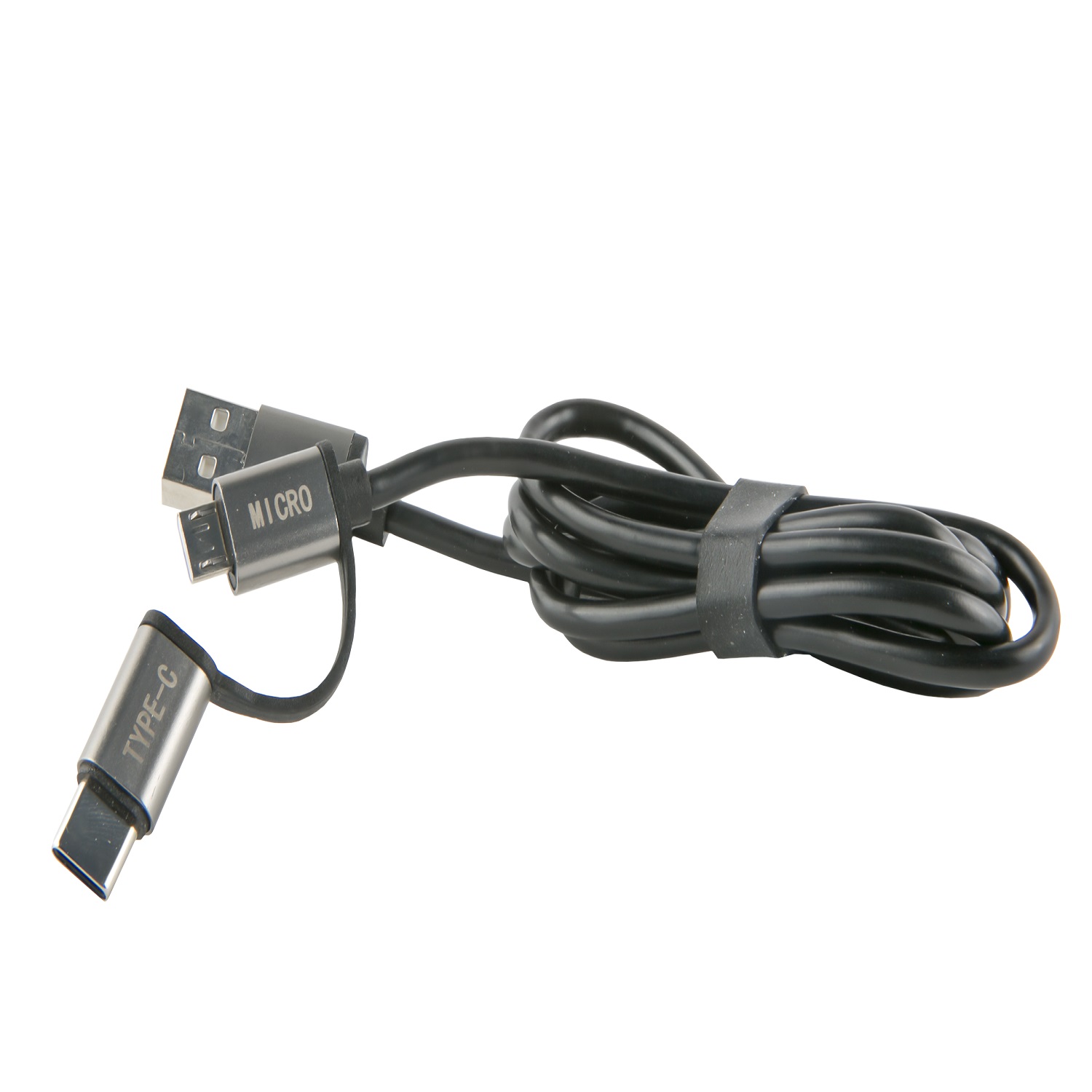 Кабель RedLine USB-micro USB+Type-C черный - фото 1