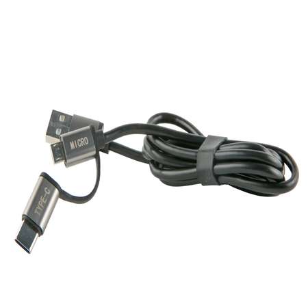 Кабель RedLine USB-micro USB+Type-C черный