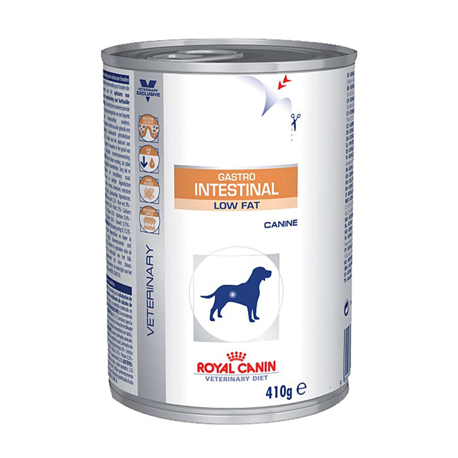 Корм для собак ROYAL CANIN Gastro Intestinal Low Fat Canine с ограниченным содержанием жиров при нарушениях пищеварения консервированный 0.41кг - фото 1