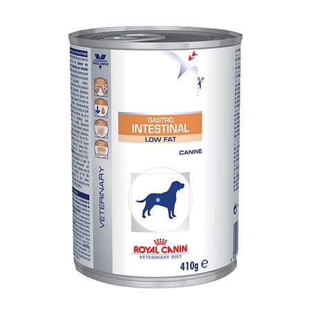 Корм для собак ROYAL CANIN Gastro Intestinal Low Fat Canine с ограниченным содержанием жиров при нарушениях пищеварения консервированный 0.41кг