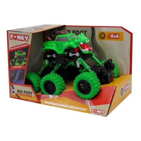 Машинка Funky Toys внедорожник инерционный 6х6 зеленая FT97943-МП