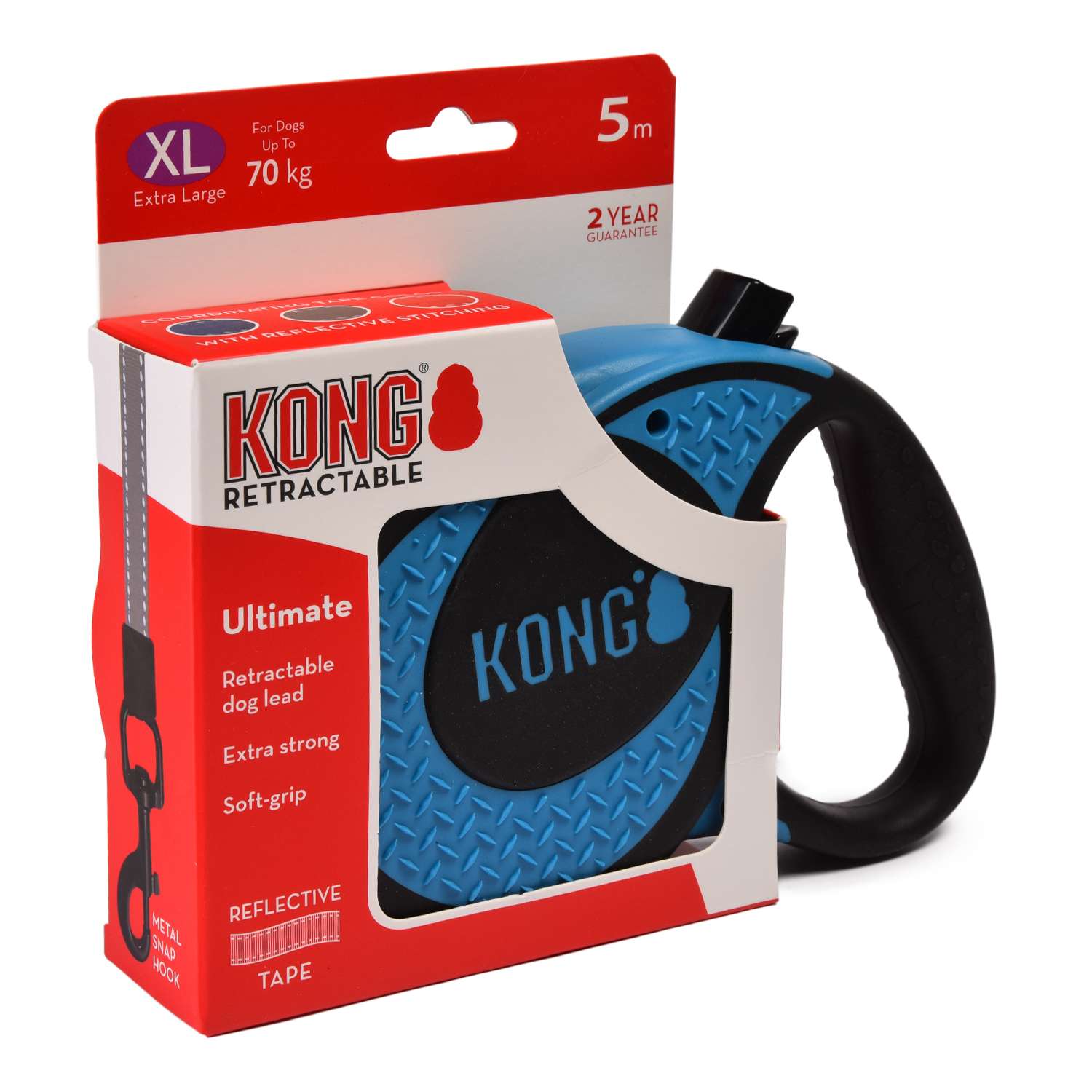 Рулетка KONG Ultimate синяя лента 5м до 70кг - фото 2