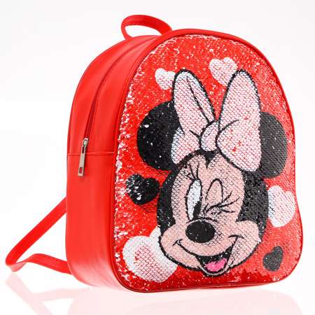 Рюкзак Disney детский с двусторонними пайетками Минни Маус
