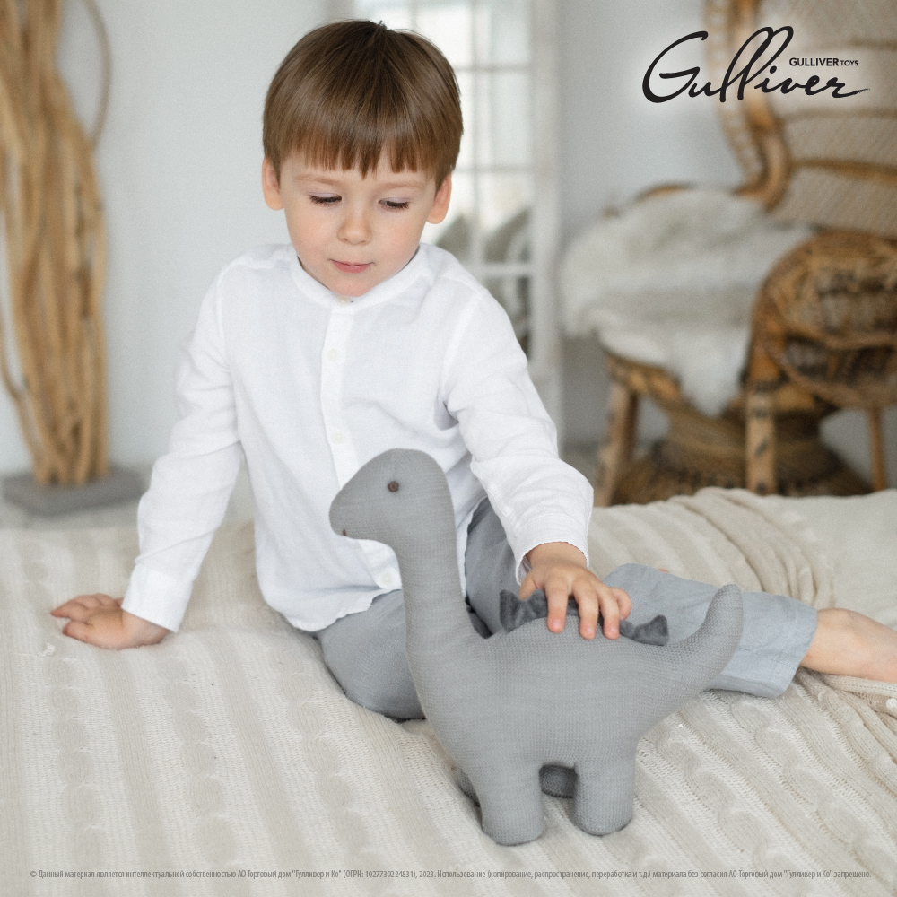 Игрушка мягкая Gulliver Toys Динозаврик Грей 27см 70-KY22AK2604 - фото 20