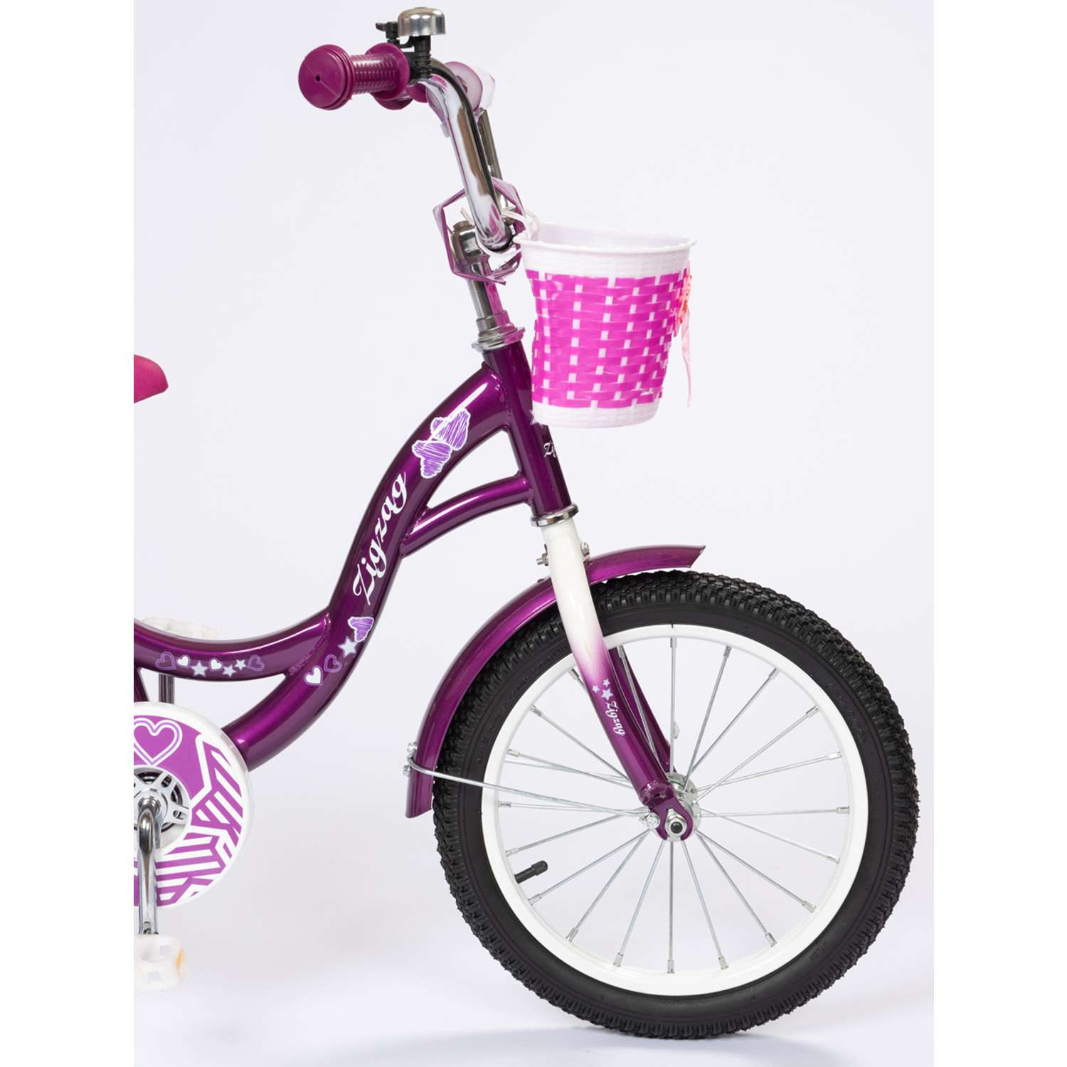 Велосипед ZigZag GIRL фиолетовый 16 дюймов - фото 5
