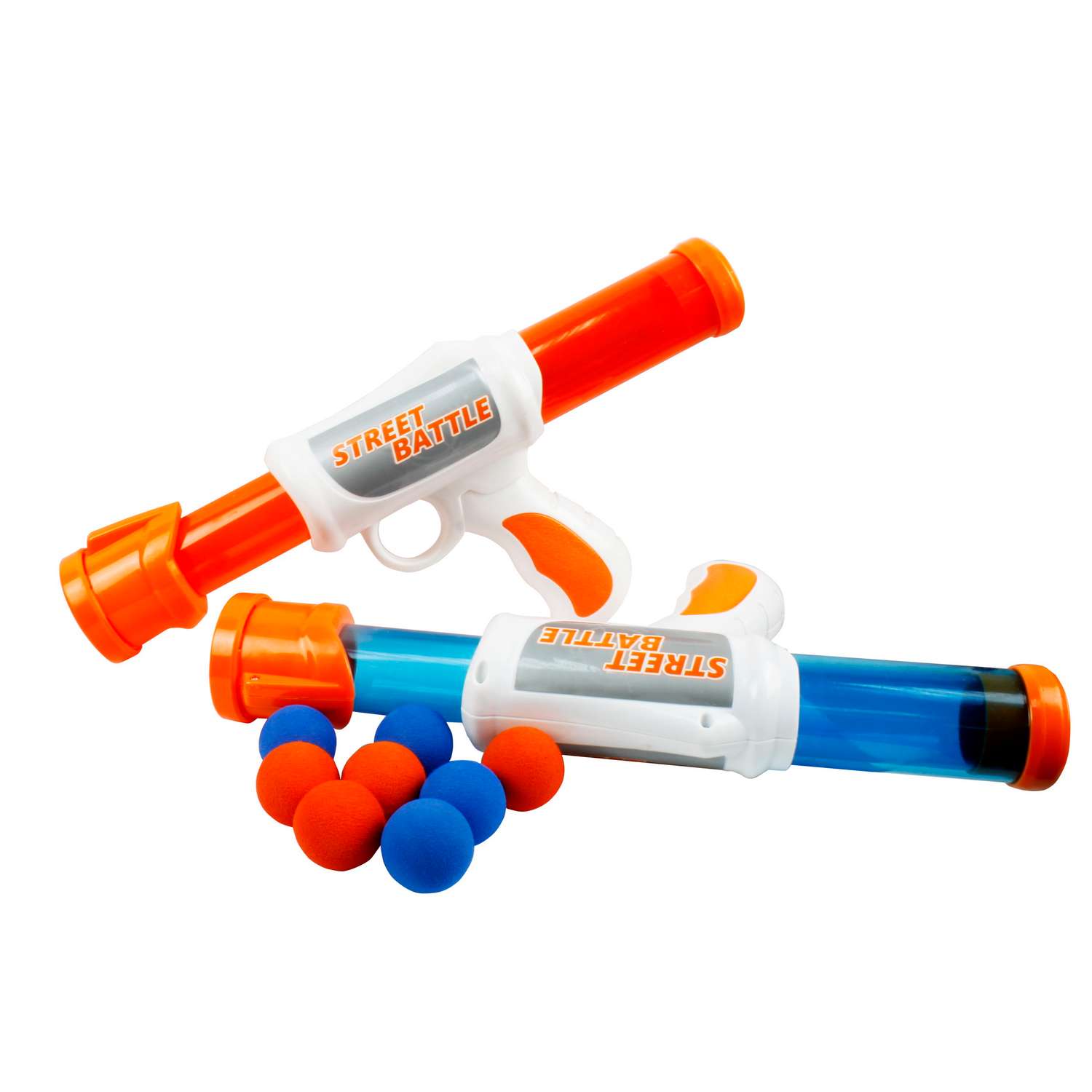 Игровой набор Street Battle оружие с мягкими шариками в комплекте 24 шара и 2 пистолета - фото 2