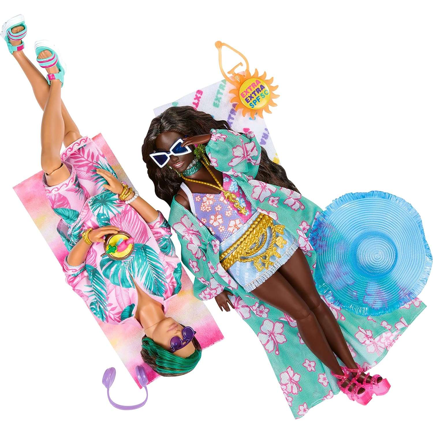 Кукла Barbie Extra Fly Барби в пляжной одежде HPB14 HPB14 - фото 4