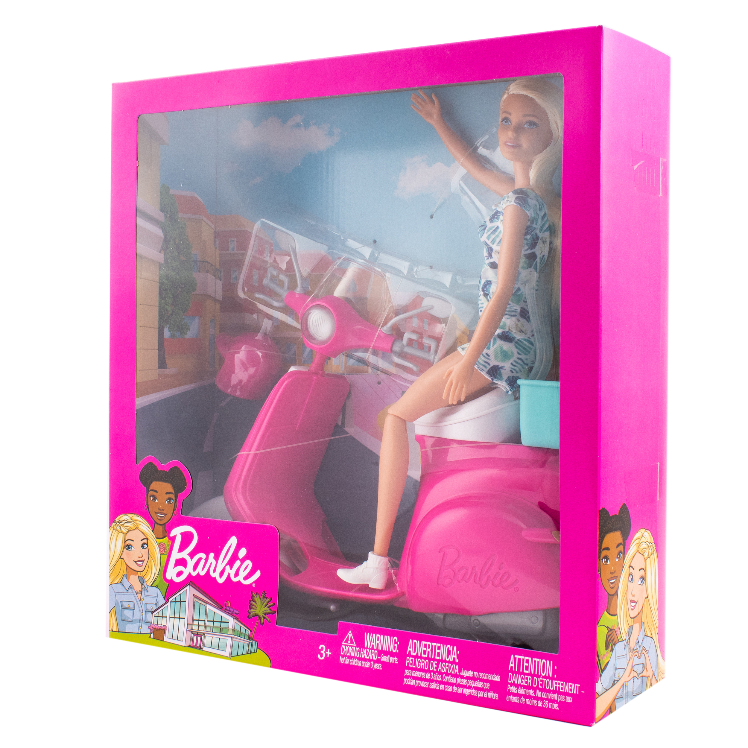 Кукла модельная Mattel Barbie Блондинка на скутере GBK85 - фото 11