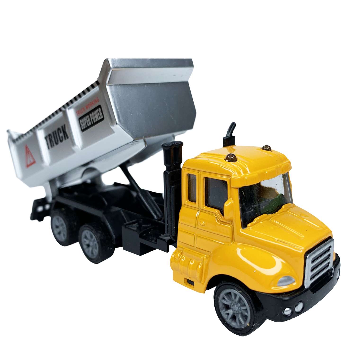 Машинка грузовик металлическая BalaToys с кабиной и поворотными деталями WgtCarConstr3 - фото 1
