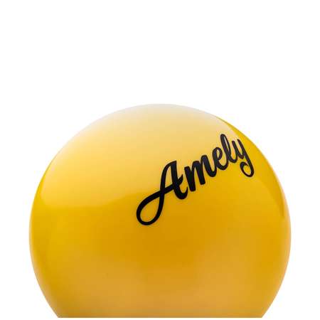 Мяч Amely для художественной гимнастики AGB-101-19-yellow