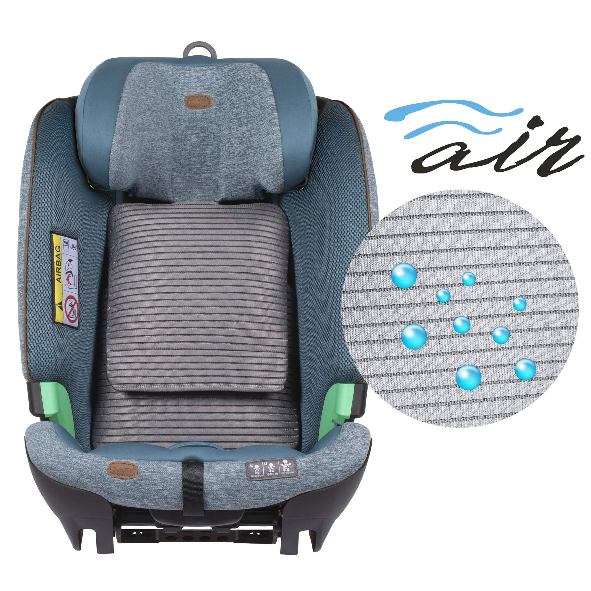 Автокресло Chicco Bi-Seat Air Blue для новорожденных - фото 40