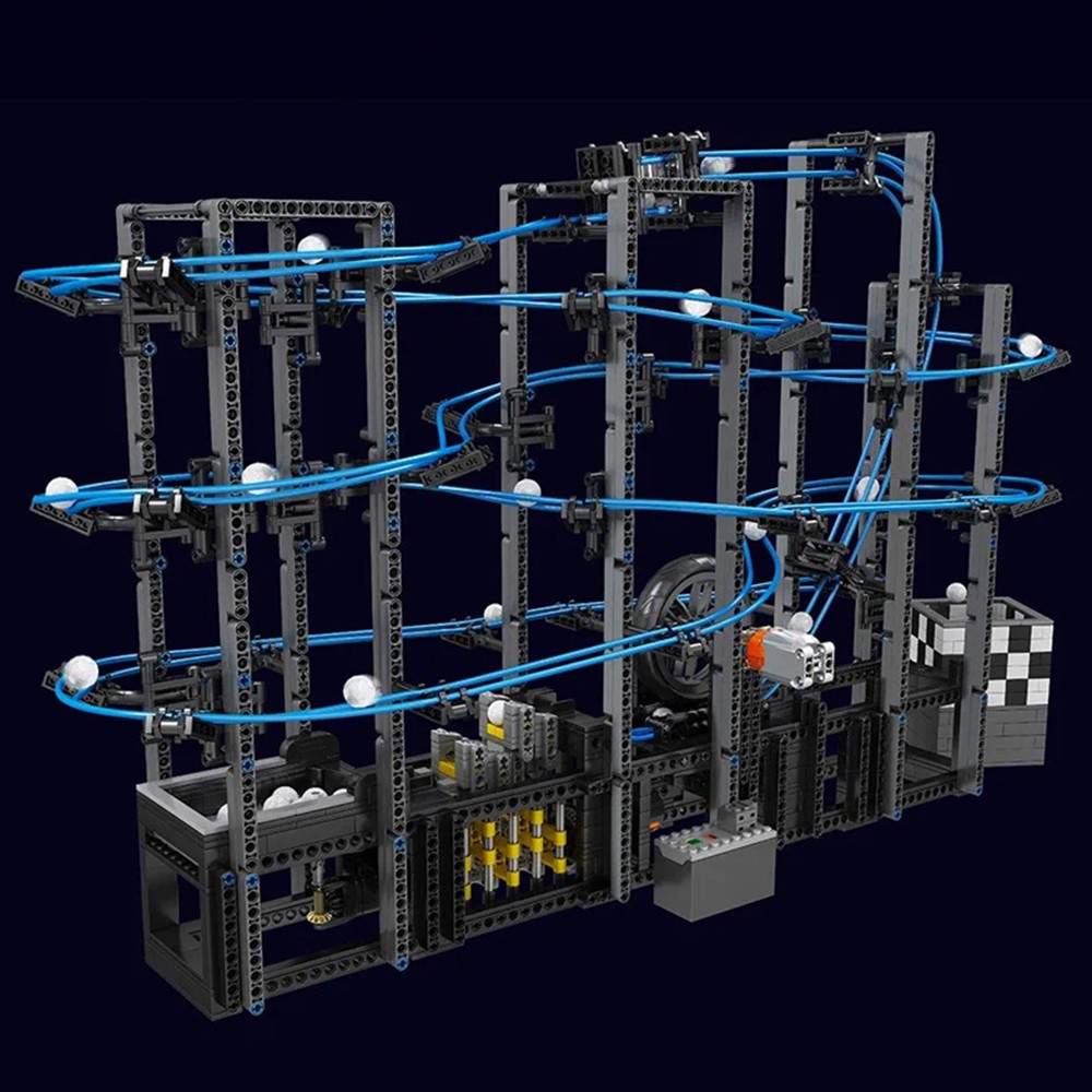 Конструктор Mould King Marble Run — забег шариков 2438 деталей - фото 4