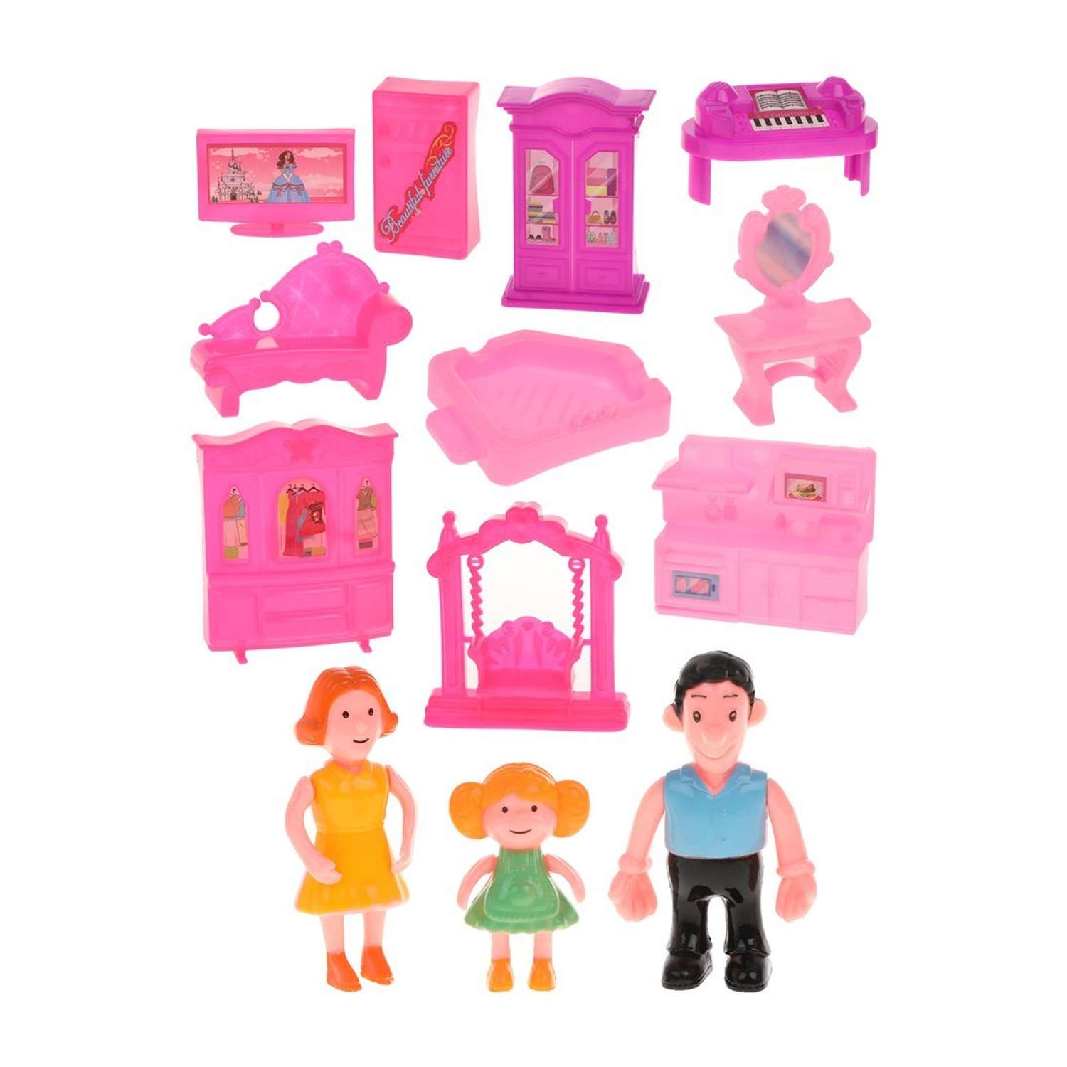 Игровой набор Наша Игрушка Кукольный домик в комплекте 14 предметов 802983 - фото 5