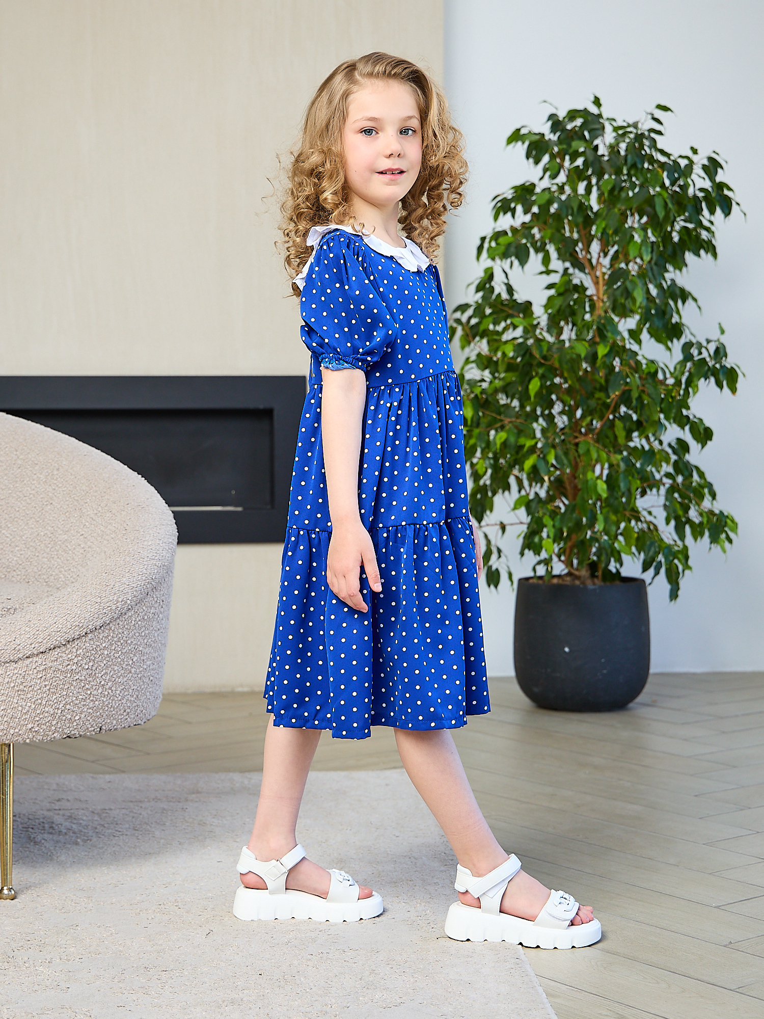 Платье Mil Art kids 1902201543DRESS-GOROX-BLUE - фото 6