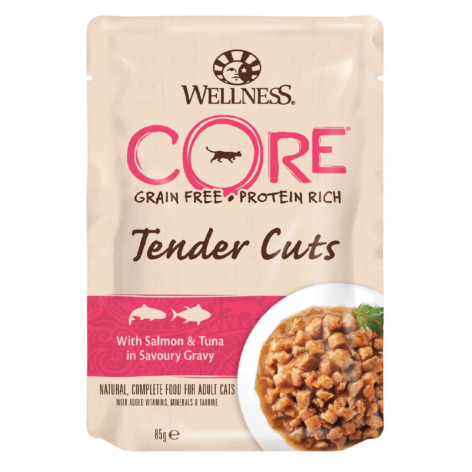 Корм влажный для кошек Wellness CORE Core 85г с лососем и тунцом - фото 1