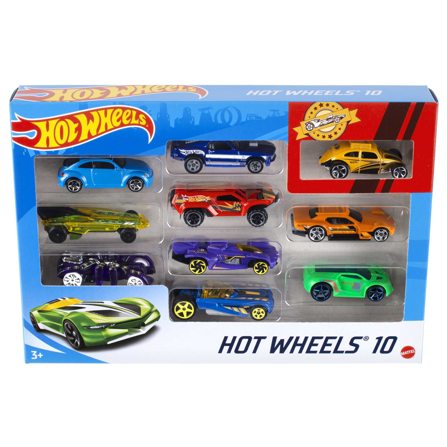 Машинки Hot Wheels Набор из 10 шт серия Basic 54886 - фото 2