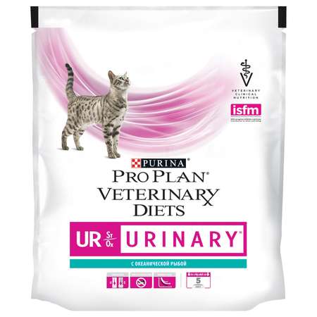 Корм для кошек Purina Pro Plan Veterinary diets UR при МКБ с океанической рыбой 350г