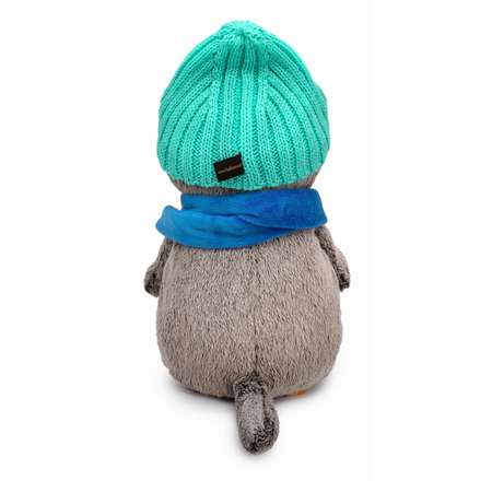 Мягкая игрушка BUDI BASA Басик в шапке и шарфе с сердечком 30 см Ks30-250