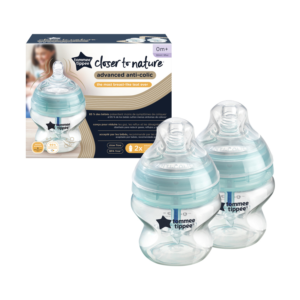 Бутылочка для кормления Tommee tippee Advanced Anti-Colic 150 мл. 2 шт - фото 2