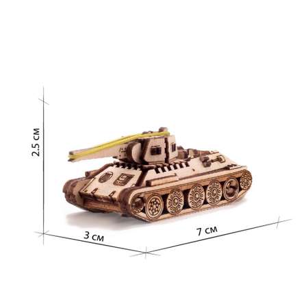 Деревянный конструктор Uniwood Unit Танк Т-34