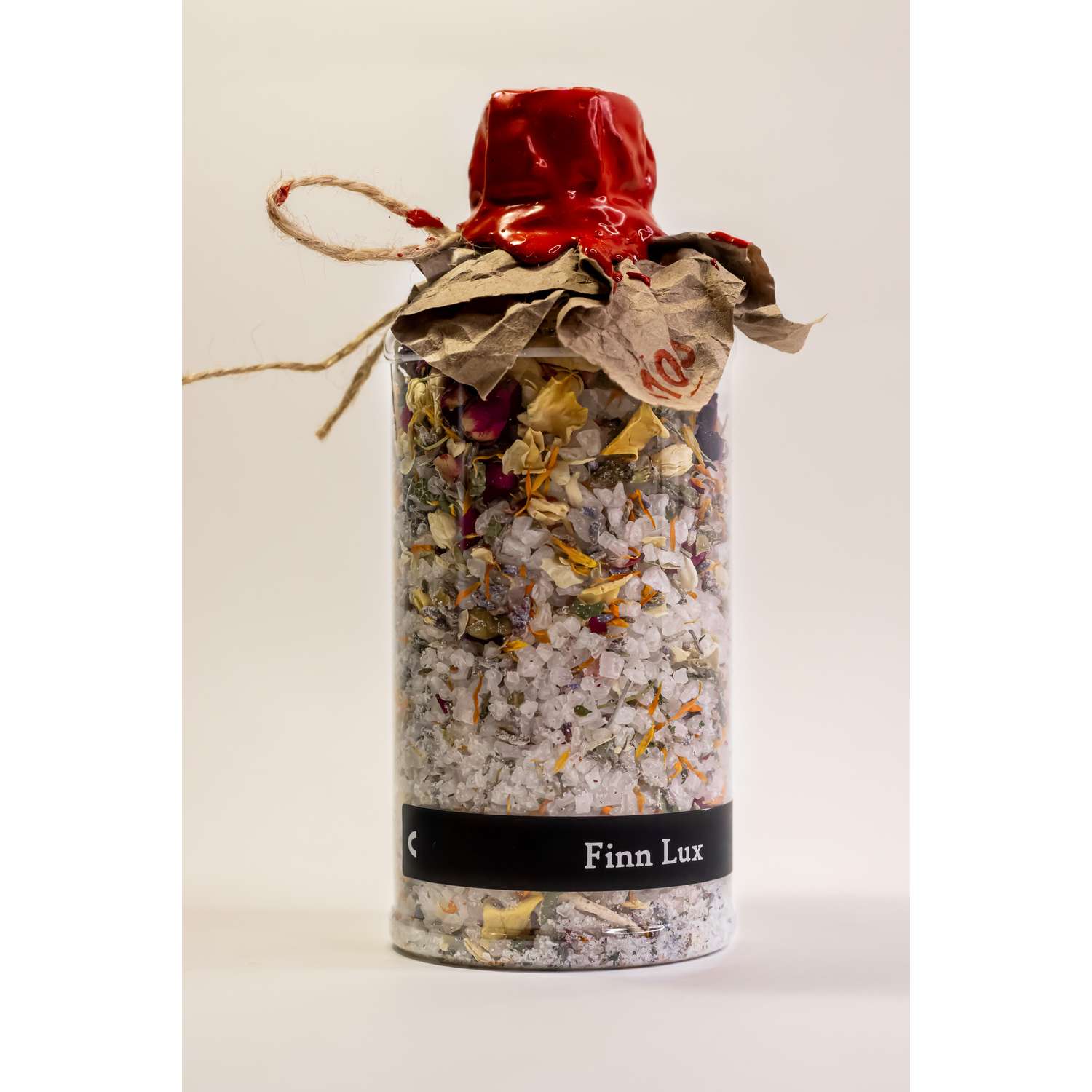 Соль для ванны Finn Lux Морская с сухоцветами и эфирным маслом розы - фото 1