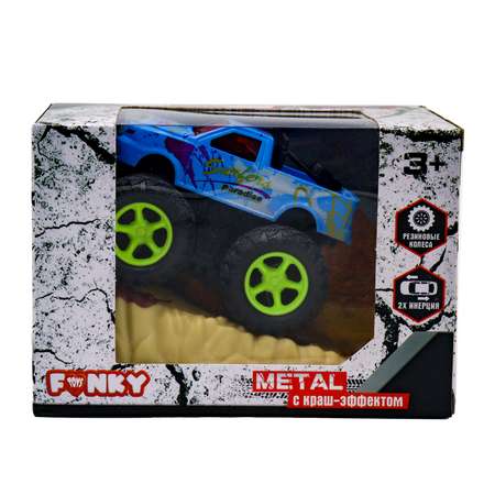 Машинка Funky Toys Пикап с зелеными колесами Синяя FT8485-5