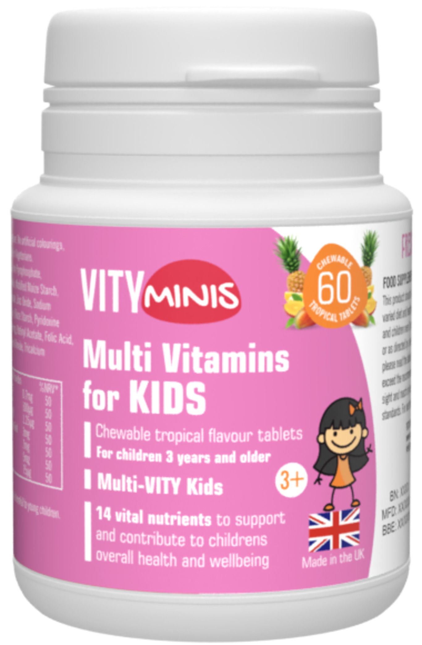 БАД VITY Мультивитамины для детей Мульти-ВИТИ КИДС для девочек - фото 1