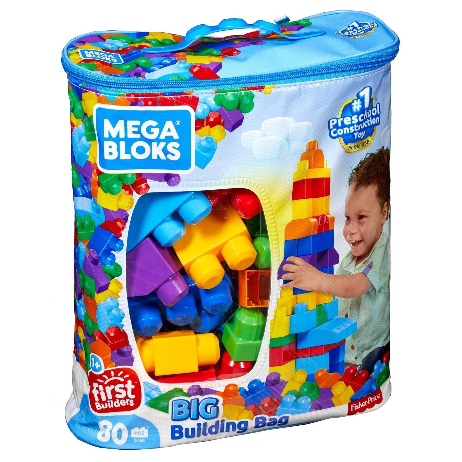 Конструктор Mega Bloks First Builders 80деталей DCH63 - фото 2