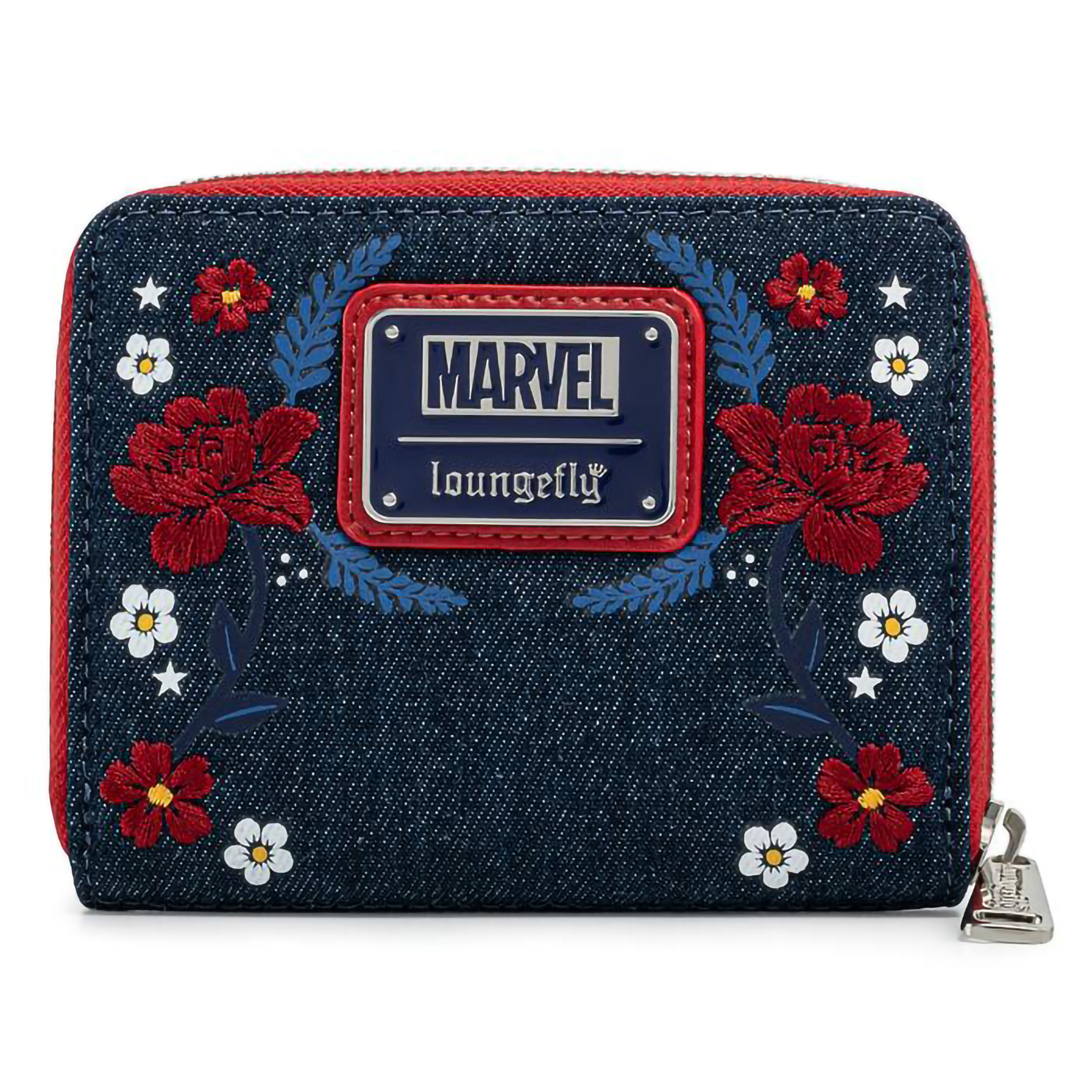 Кошелек Funko Loungefly Marvel Captain America 80th Anniversary Floral Sheild Zip Around Wallet MVWA0157 - фото 3