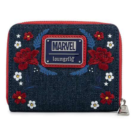 Кошелек Funko Loungefly Marvel Captain America 80th Anniversary Floral Sheild Zip Around Wallet MVWA0157