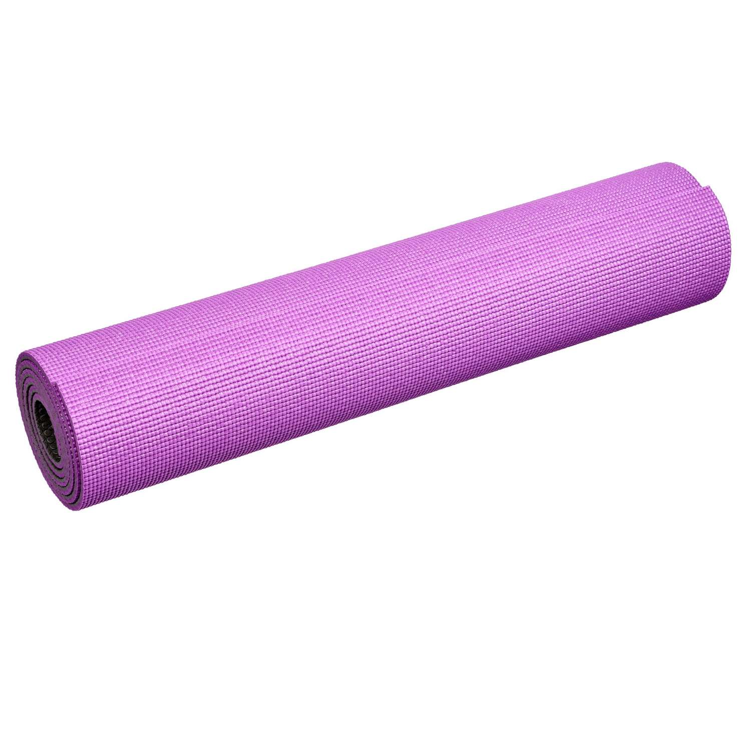 Коврик для йоги и фитнеса Bradex двухслойный фиолетовый 183х61 см с чехлом - фото 4