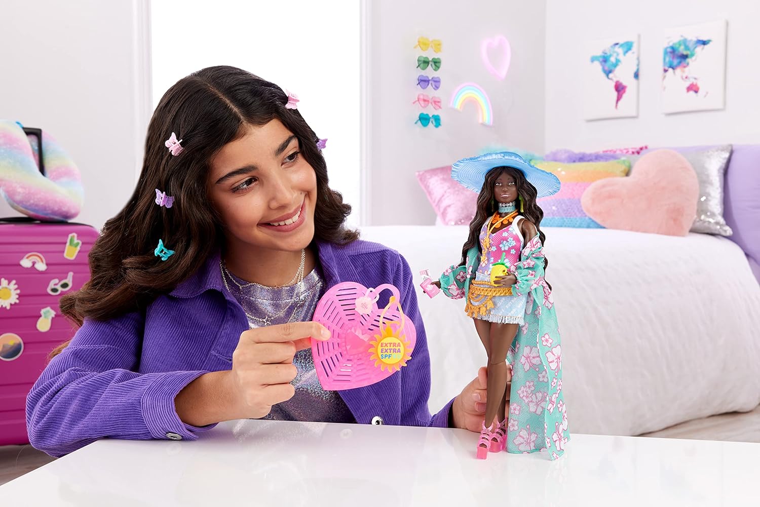 Кукла Barbie Extra Fly Барби в пляжной одежде HPB14 HPB14 - фото 5