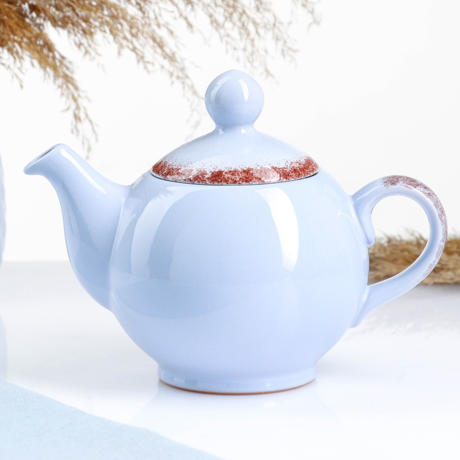 Заварочный чайник Sima-Land голубой 0.5л - фото 6