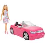 Кукла Barbie в розовом кабриолете FPR57