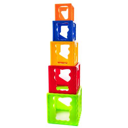 Пирамидка ToysLab (Bebelino) Кубики 75069