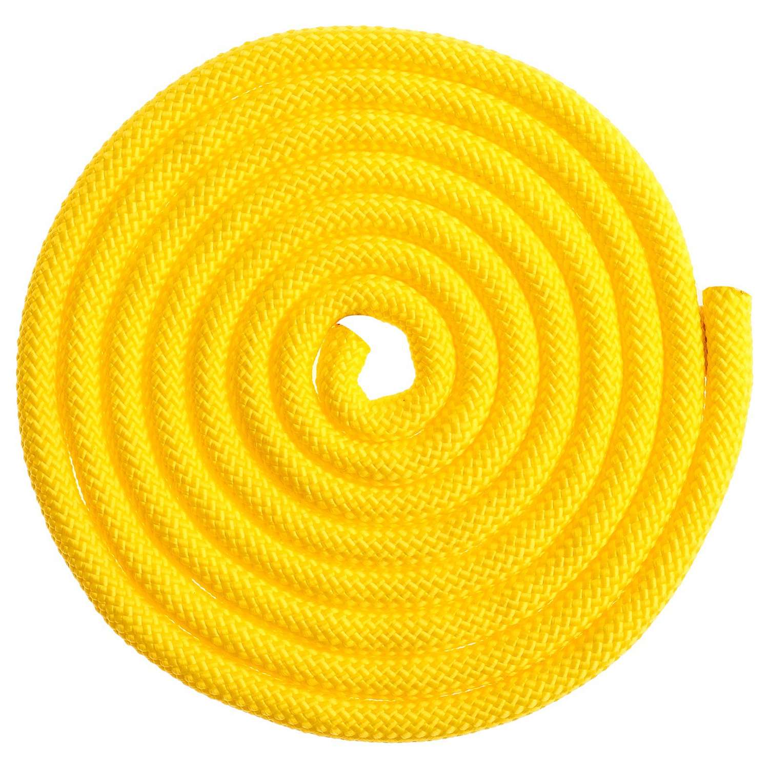 Скакалка Grace Dance гимнастическая утяжелённая. верёвочная. 2.5 м. 150 г. цвет жёлтый - фото 2